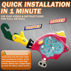 Heavy Duty AutoFixing Snow Chains Tire Chains for Light Truck, SUV & Pickup, Self-Tightening Design for Easy Installation, Ti