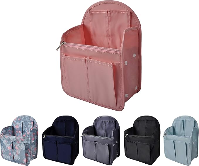 Vercord Backpack Organizer Insert Liner Hanging Travel Bag in Bag with Many Pockets