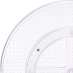 Amazon Basics 2 Tier Lazy Susan Turntable Organizer for Condiments, 12" Diameter, Clear