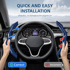 Carbon Fiber Steering Wheel Cover with Anti-Slip Lining and Segmented Design 2pcs Universal Steering Wheel Protector for Men 