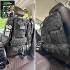 7 PACK Tactical Seat back organizer Truck organizer With 6 Detachable Pouches Universal For Car Truck Ford Jeep Military-Grade Heavier Panels With Multi-functional Packs (Army green)