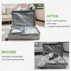 Vacuum Storage Bags for Travel - 9 Pack Compression Packing with Wireless Electric Pump for Luggage Vacuum Seal Bags for Clot