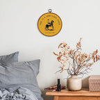 KSDUT Western Cowboy Yellow Wall Art Decor - Preppy Trendy Southwestern Wall Art Canvas Frame Hanging Prints, Foyer Entryway 