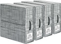 SUOCO SheetCube Bed Sheet Organizers and Storage 4 Pack, Foldable Linen Closet Organizer, Bedding Folder Storage Box Containe