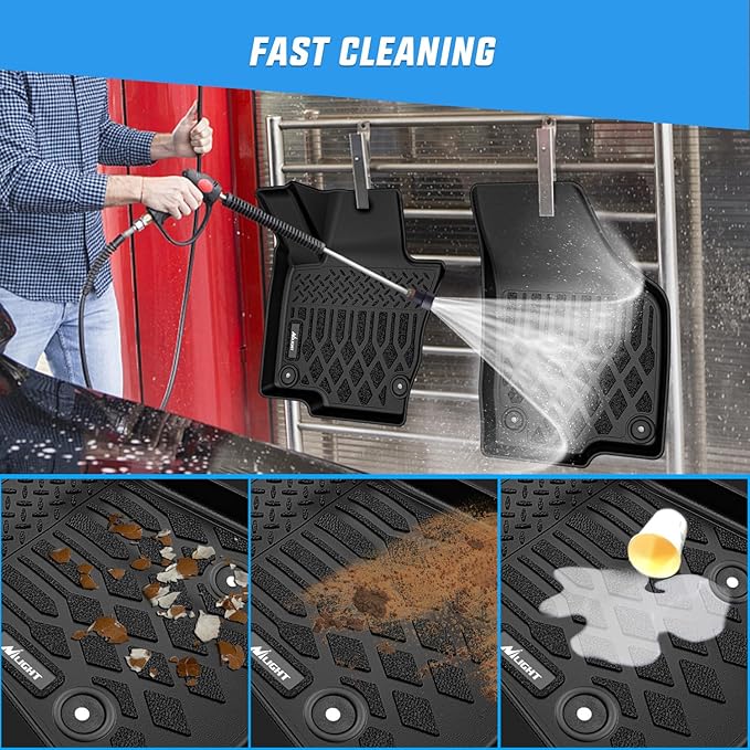 Nilight TPE Floor Mats for Volkswagen Tiguan 2009 2010 2011 2012 2013 2014 2015 2016 2017 All Weather Custom Fit Heavy Duty Floor Liners