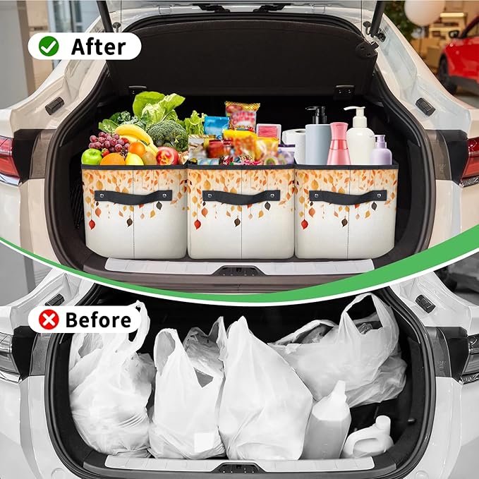 Reusable Grocery Bags Heavy Duty Shopping Bags Foldable Large Tote Bags with Long Handles & Hard Bottom