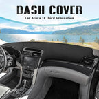 FIILINES Dash Cover for 2004-2008 Acura TL, Dashboard Mat Accessories Dash Cover Sunshade Nonslip Mesh Protector No Glare Bla