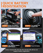 ANCEL BM500 OBD2 Scanner for BMW & MINI, Simplified Battery Registration, EPB, Oil, Throttle, PCM Resets, I/M Readiness, Full
