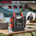 Jump Starter with Air Compressor,2000A Car Battery Jumper Starter 260 PSI Tire Inflator,6 in 1 Auto Lead-Acid Battery