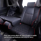 HKZ Custom Fit RAV4 Hybrid Car Seat Covers Set for 2019 2020 2021 2022 2023 2024 2025 Toyota RAV4 Hybrid Model Only LE,XLE,Li