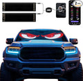 2 Pack LED Eyes for Car Windshield 14.56"x3.62", Programmable Animated Devil Eyes Light for Windshield, APP Control Customizable LED Matrix Display for Cars, SUVs