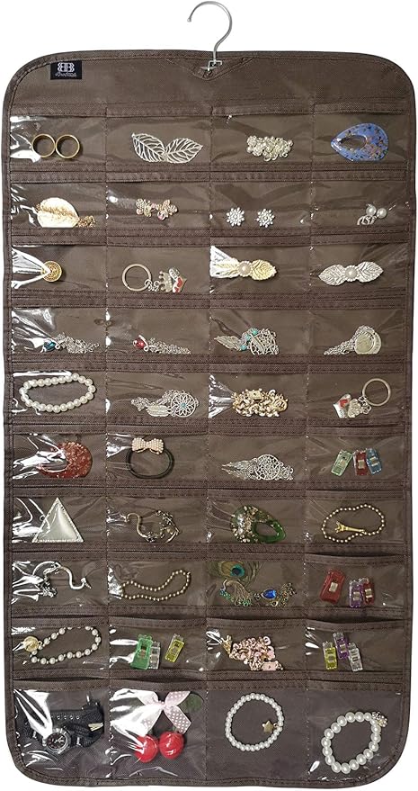 BB Brotrade Hanging Jewelry Organizer,Accessories Organizer,80 Pocket Organizer for Holding Jewelries