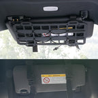 XUKEY Car Sun Visor Organizer,Vehicle Rigid MOLLE Panel Tactical Visor Organizer for Car Visor,Tactical Gear Holder for EDC Tool Holster Bag Holder Truck Equipment Mount Plate Modular Storage Shelf