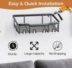KEETDY Metal Hat Racks for Baseball Caps Wall Hat Organizer Fit 24 Caps Holder, 2 Packs Sturdy Wall Mounted Hat Storage Organ