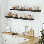 Vivelove 10" Deep Floating Shelves for Wall, 55in Long Shelf for Bathroom, Living Room, Kitchen, Farmhouse, Shelves for Room 