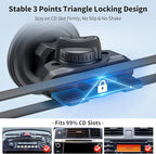 PROfezzion CD Slot & Vent Clip Combo Magnetic Phone Holder Compatible with MagSafe on Car CD Player Slot or Air Vent for iPhone 17 16 15 14 13 12 Pro Max Plus, Mag-Safe Case & All Phones