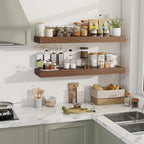 40 Inch Floating Shelves, 12" Deep Floating Shelf Wall Mounted, 40" Wall Shelves, Rustic Deep Bookshelf, Extra Deeper & Thick
