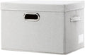 PRANDOM Collapsible Storage Bin with Lid [1-Pack] Fabric Foldable Storage Box Organizer Container Basket Cube with Cover for 