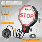 Garage Parking Sensor & Garage Parking Aid with LED Stop Light, Adjustable Ultrasonic Park Assistant for Car Stop Indicator w