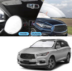 TINGLU Sun Shade for Infiniti QX60 2014-2021 Accessories Windshield Sun Shade Window Shade UV Rays Protection Sun Visor Cover with Steering Wheel Sunshade Storage Bag