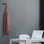 Small Coat Rack Wall Mount – Black and Gold Hook Rail with 2 Double Coat Hooks, 6 Inch Stainless Steel Wall Hooks for Entrywa