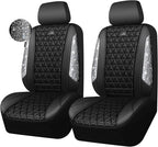 CAR PASS 3D Air Mesh Seat Covers for Cars, Bling Diamond Leather Foam Car Seat Covers for 2 Front Interior Sets, Automotive s
