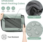 Mesh Packing Cubes for Travel, Durable Luggage Organizer with Sturdy Material and Double Zippers, Comprehensive Set for Trave