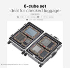 LeanTravel Premium Compression Packing Cubes for Travel - Suitcase Organizer Bags with Double Zipper & Breathable Mesh Panel 