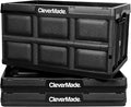 CleverMade Collapsible Storage Bins 46L (3-Pack) – Heavy Duty Collapsible Plastic Storage Bins, Stackable Folding Storage Bin