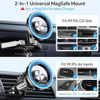 Kaistyle for Magsafe CD Phone Holder for Car【20 Strong Magnets】Magnetic CD Player Phone Mount for Car Phone Holder CD Slot Mount,CD Slot for iPhone 16 15 14 13 12 Pro Max Plus MagSafe Case All Phones