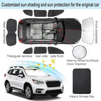 TINGLU Window Shades for Subaru Ascent Touring 2019-2026 Accessories Car Side Full Windows Rear Triangular Windshield Sun Shade Sun UV Rays & Privacy Protection for Camping,Napping,and Relaxing 8PCS