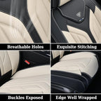 Coverado Front Seat Covers, Car Seat Covers Front Seats, Leather Seat Covers for Cars, Automotive Seat Covers Car Seat Protec