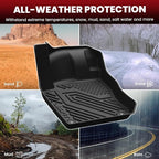 LASFIT Floor Mats for Volkswagen Tiguan 2025 2026, All-Weather Protection TPE Car Mats 2 Rows Floor Liners & Trunk Mats & Seatback Mats Full Set for VW Tiguan Accessories, Black