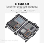 LeanTravel Premium Compression Packing Cubes for Travel - Suitcase Organizer Bags with Double Zipper & Breathable Mesh Panel 