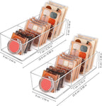 JessLab Acrylic Organizer, 2PK Cube Sections Makeup Organizer for Drawer, Makeup Organizer for Vanity, Countertop, Bathroom, 