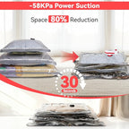 12 Pack Vacuum Bags for Travel with USB & TYPE C Pump,Compression Packing Cubes for Luggage,Carry-on Space Saver Vacuum Seal 