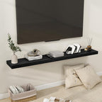 Fun Memories 55 Inch Floating Shelves for Wall, Fireplace Mantel Shelf with Invisible Heavy Duty Bracket, 8 Inch Deep Storage