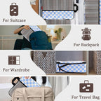 U+U 4 Set Compression Packing Cubes - Ultralight Travel Organizers, Space-Saving Suitcase Organizer, Expandable Packing Cubes