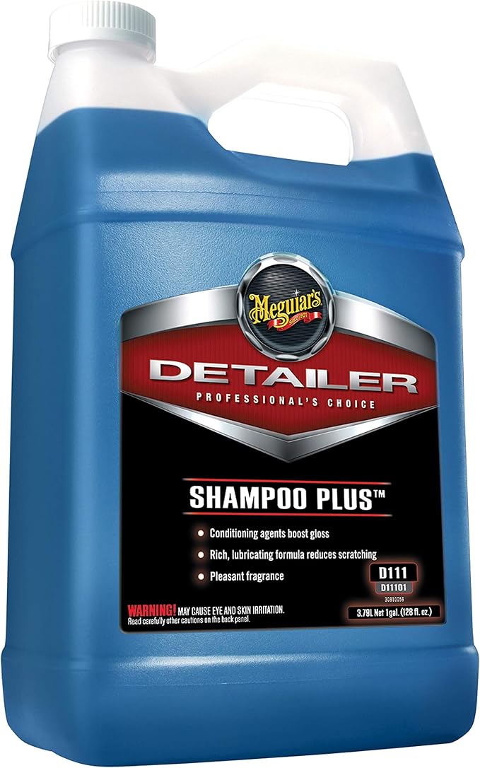 Meguiar's Shampoo Plus, Lubricating Car Wash Soap Lifts Dirt and Grime Off Car Surfaces, Cleans Paint Without Swirling or Scr
