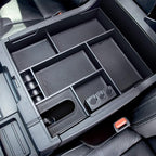 JDMCAR Compatible with Toyota Tundra Accessories 2014-2021 Center Console Organizer, Insert ABS Black Materials Tray, Armrest Secondary Storage Box - Full Tray