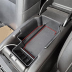 PIMCAR Center Console Organizer Compatible with Chevy Colorado/GMC Canyon 2015-2021 2022, Armrest Insert Tray Secondary Storage Box-Red