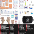 Premium First Aid Kit, 320 Piece Waterproof Hard Shell Eva First Aid Kit for Home, Camping, Cars, Hiking, Travel, Businesses 