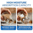 Silica Gel Packets 5 Gram 150 Pack, Color-Indicating Rechargeable Desiccant Packs Moisture Absorber for Food Storage, Electro