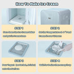 Ice Cream Roll Maker Rolled Ice Cream Machine, Sweet Spot Pan, Instant Cold Plate, Ideal for Making Rolled Ice Cream Soft Serve Slushies Frozen Yogurt Sorbet and Gelato (Sky Blue)