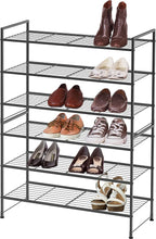 Simple Houseware 3-Tier Stackable Shoes Rack Storage Shelf, Black