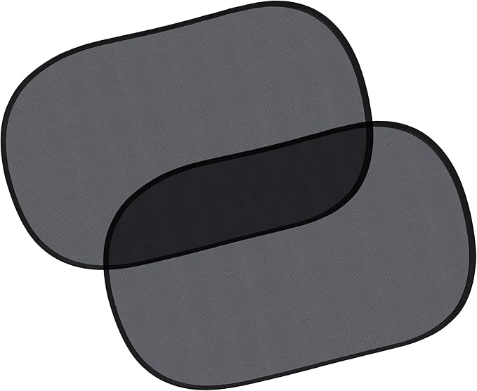 EcoNour Car Window Shades for Baby (2 Pack Transparent) | Sun Shade Window for Kids | Shades for Side Windows | Automotive Sun Protection from UV & Sun Glare | Car Baby Accessories | Medium 20"x12"