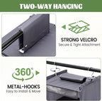 2 Pack 6-Shelf Weekly Clothes Organizer for Kids, Hanging Daily Closet Organization with 6 Side Pockets, Days of The Week Clo