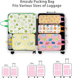 7 Pcs Compression Packing Cubes for Travel Luggage, Lightweight Suitcase Organizer Bags Set, Compression Packaging Cube for T