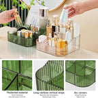 DASITON Large Capacity Makeup Brush Holder,8 Slot Makeup Brush Cup,Vintage striped Make Up Brush Holder,for Vanity Decor,Bath