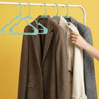 Utopia Home Plastic Hangers 50 Pack, Space Saving Plastic Clothes Hangers for Adults with Built-in Strap Hooks, Essential for